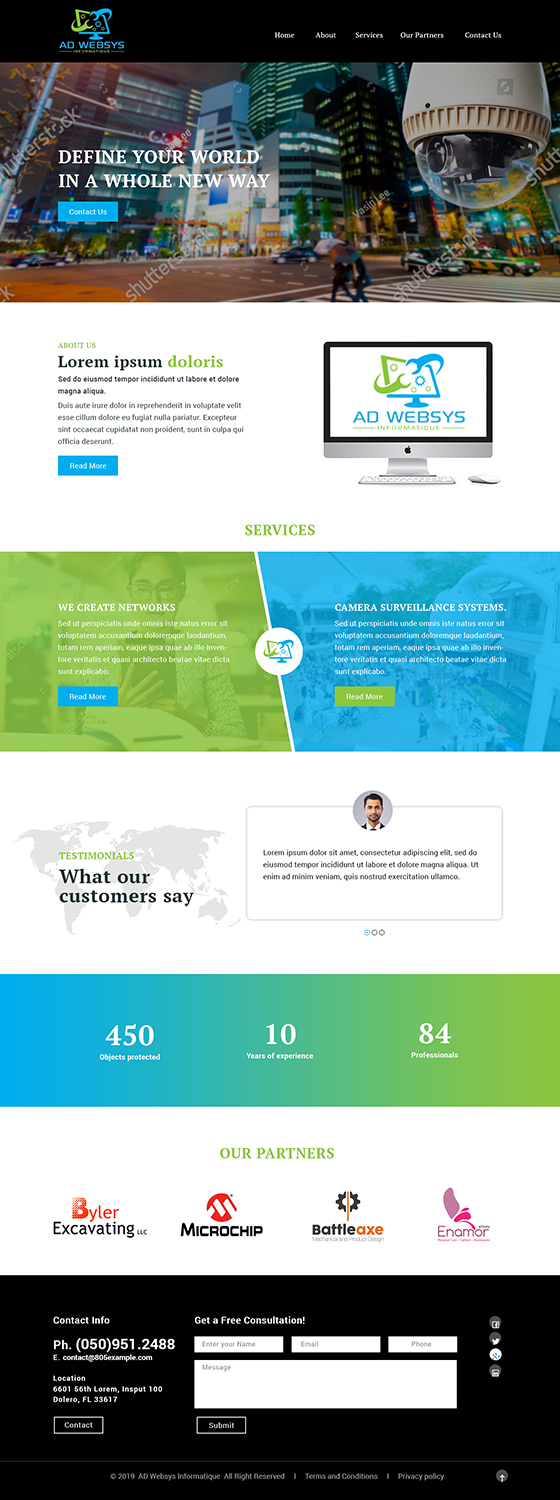 Diseño Wordpress por Ved Web Services para AD Websys SPRL | Diseño #21941403
