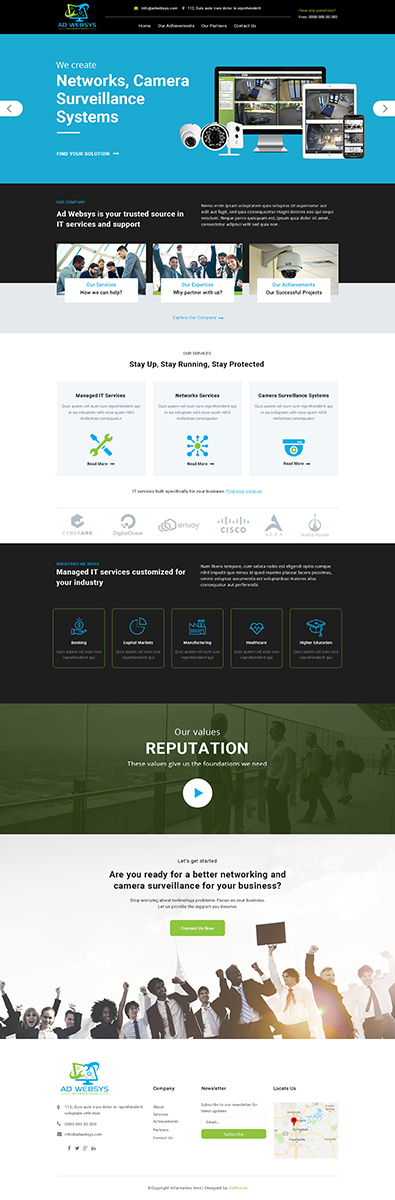 Diseño Wordpress por Da Miracle para AD Websys SPRL | Diseño #21945795