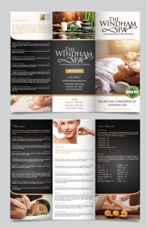 Brochure Design by alex989 for The Windham Spa | Design: #21940334