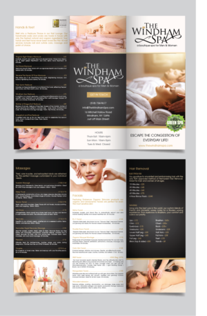 Brochure Design by alex989 for The Windham Spa | Design: #21993279