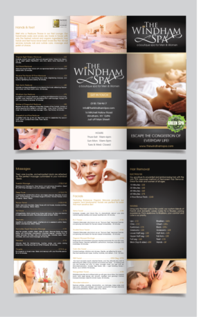 Brochure Design by alex989 for The Windham Spa | Design: #21993303