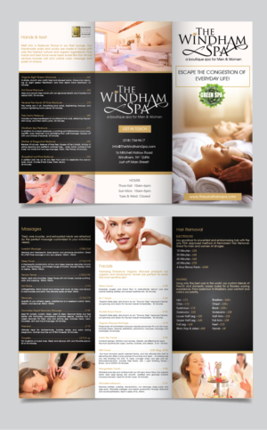 Brochure Design by alex989 for The Windham Spa | Design: #22219340