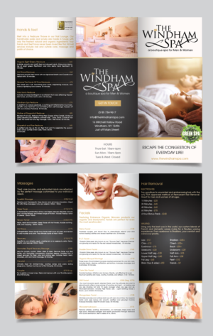 Brochure Design by alex989 for The Windham Spa | Design: #22222569