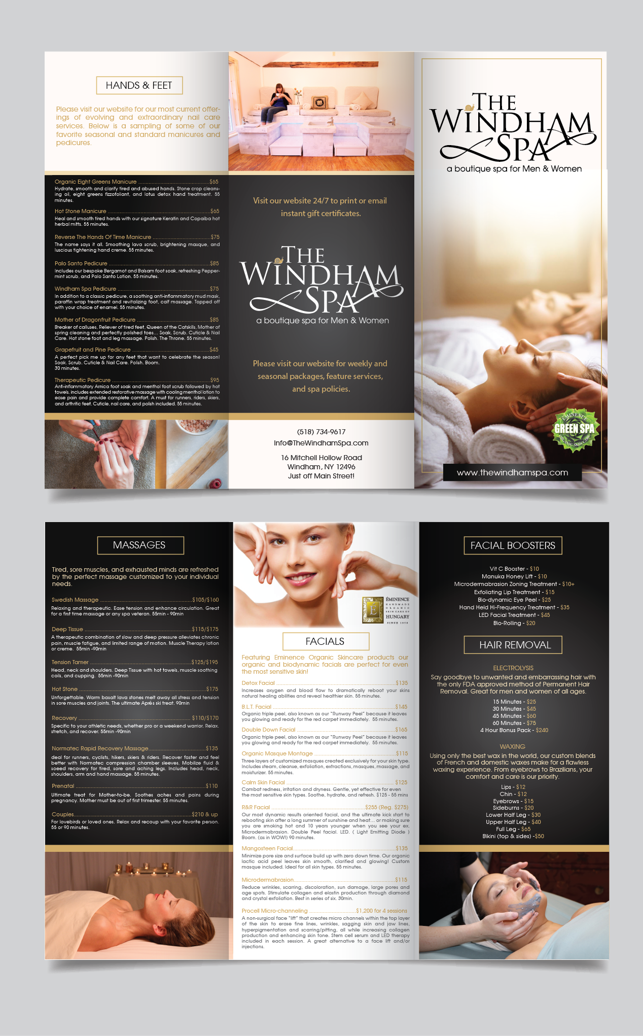 Brochure Design by alex989 for The Windham Spa | Design #22278375