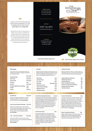 Brochure Design by MNM for The Windham Spa | Design #21993237