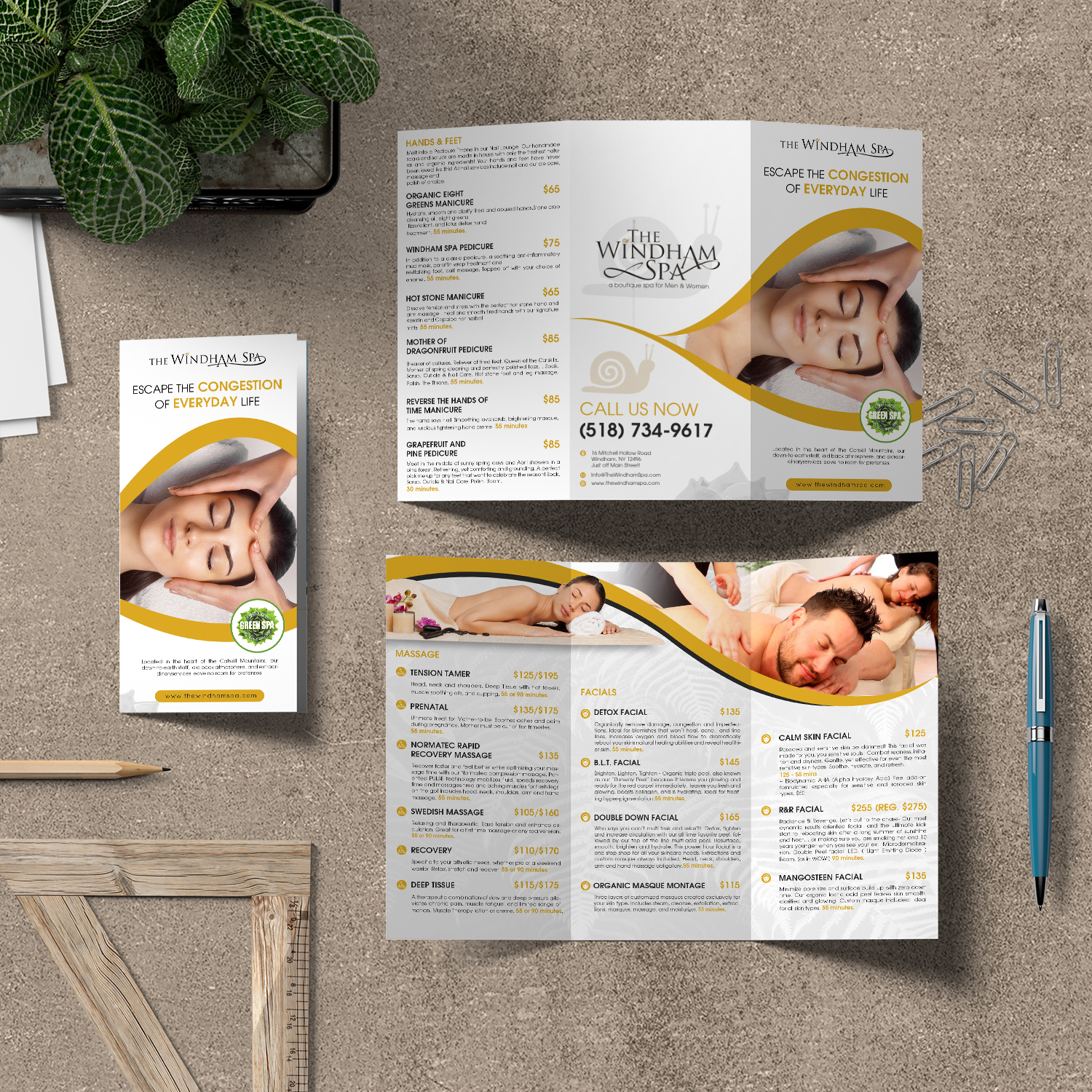 Design de Brochure par debdesign pour The Windham Spa | Design #21939761