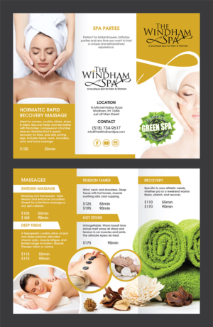 Brochure Design by Deziners Zone for The Windham Spa | Design: #21941651