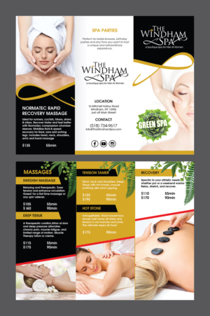 Brochure Design by Deziners Zone for The Windham Spa | Design: #21998920