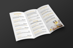 Diseño de Brochure por ecorokerz para The Windham Spa | Diseño #21938931