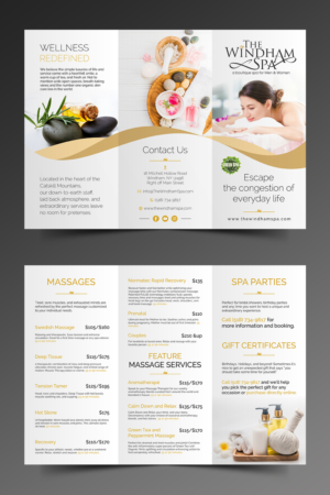 Brochure Design by ecorokerz for The Windham Spa | Design: #21938934