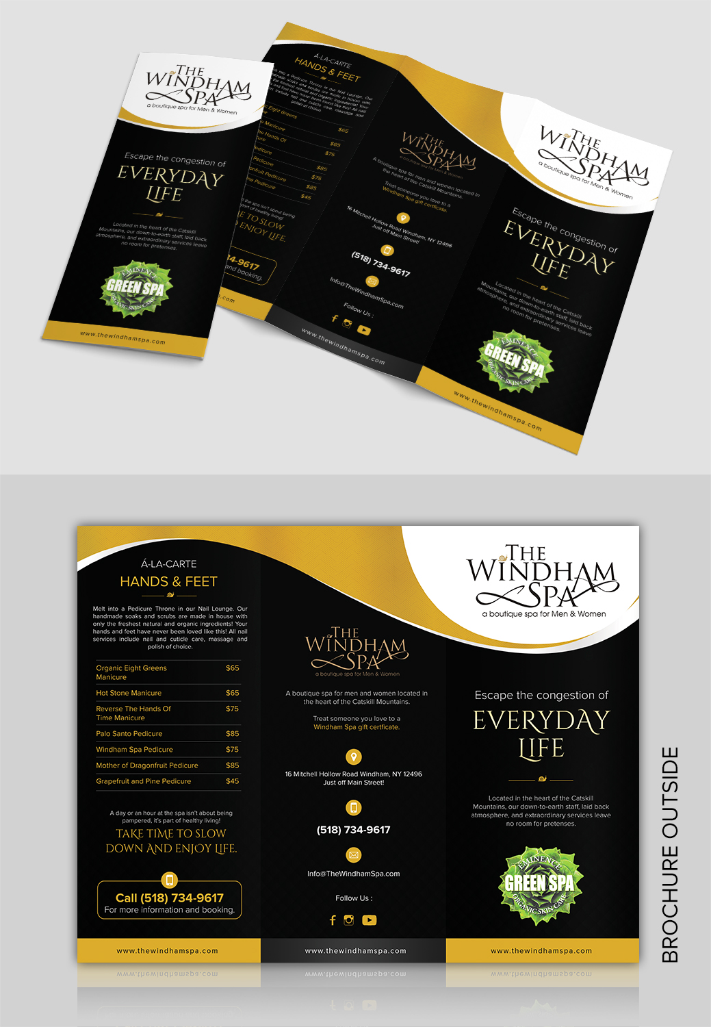 Brochure Design by SAI DESIGNS for The Windham Spa | Design #21941433