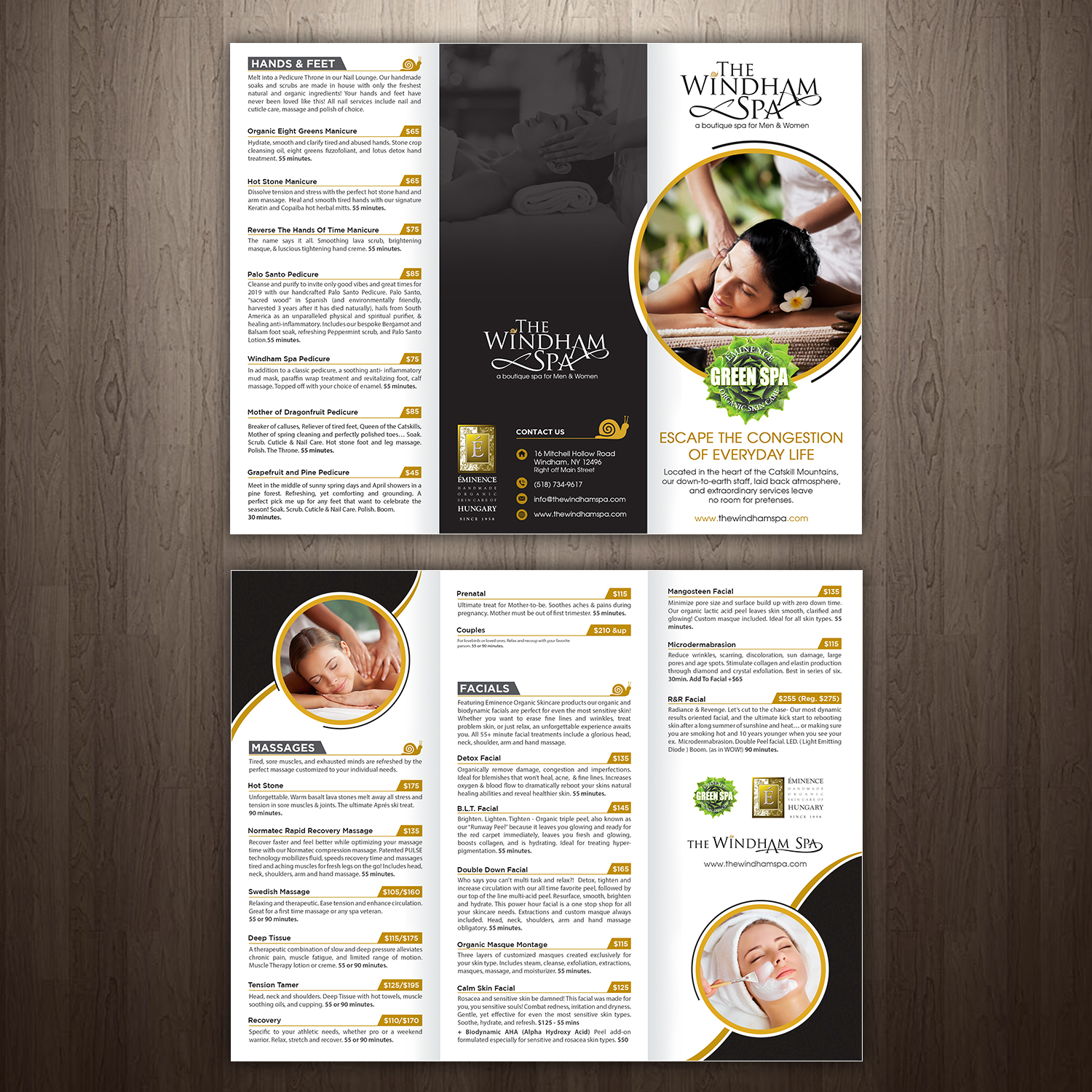 Brochure Design by GraphicsGuru for The Windham Spa | Design #21944712