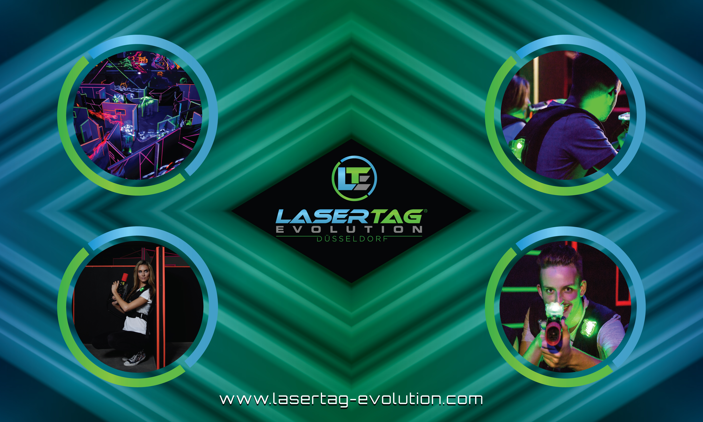 Poster Design by M.Pirs for LaserTag Evolution Düsseldorf | Design #21966708