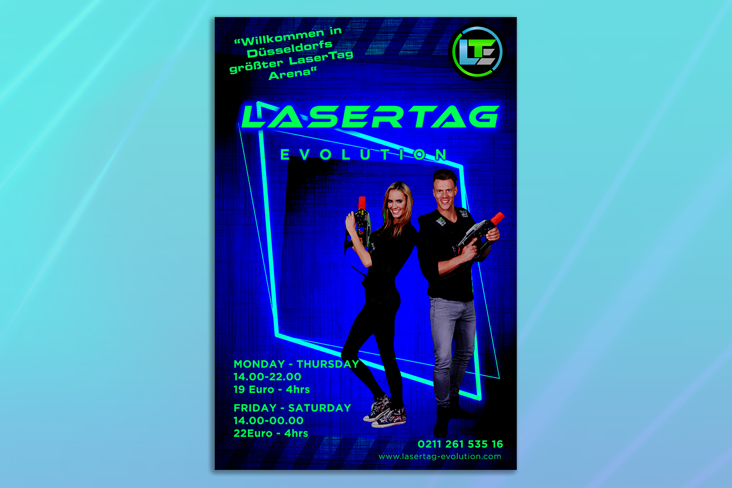 Poster Design by TGDesigns for LaserTag Evolution Düsseldorf | Design #21974875