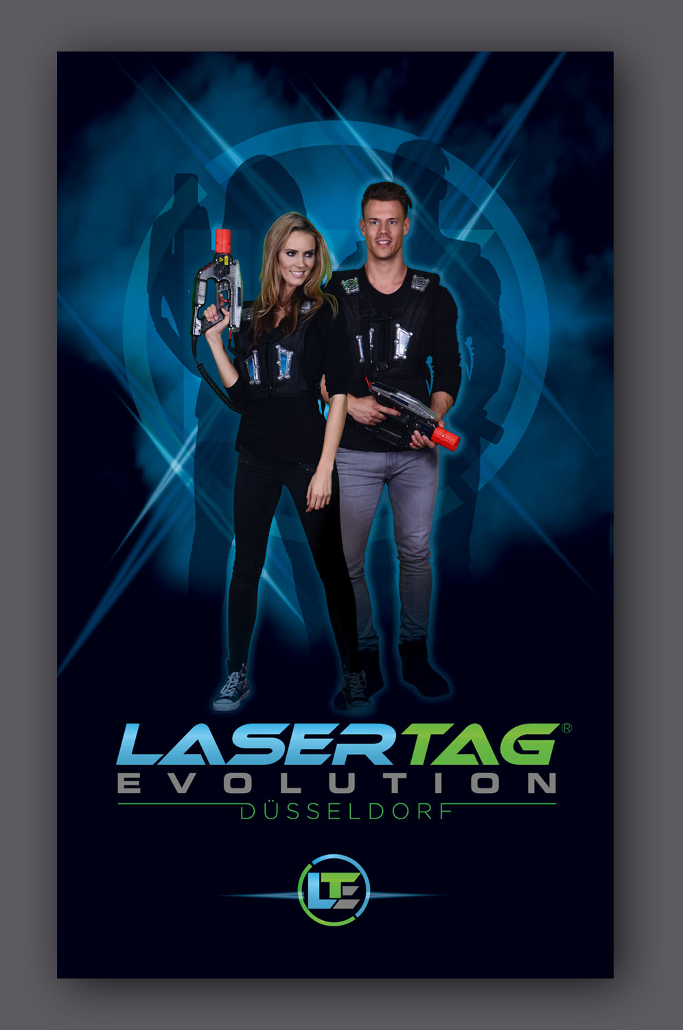 Poster Design by Oleg Androsov for LaserTag Evolution Düsseldorf | Design #21980079