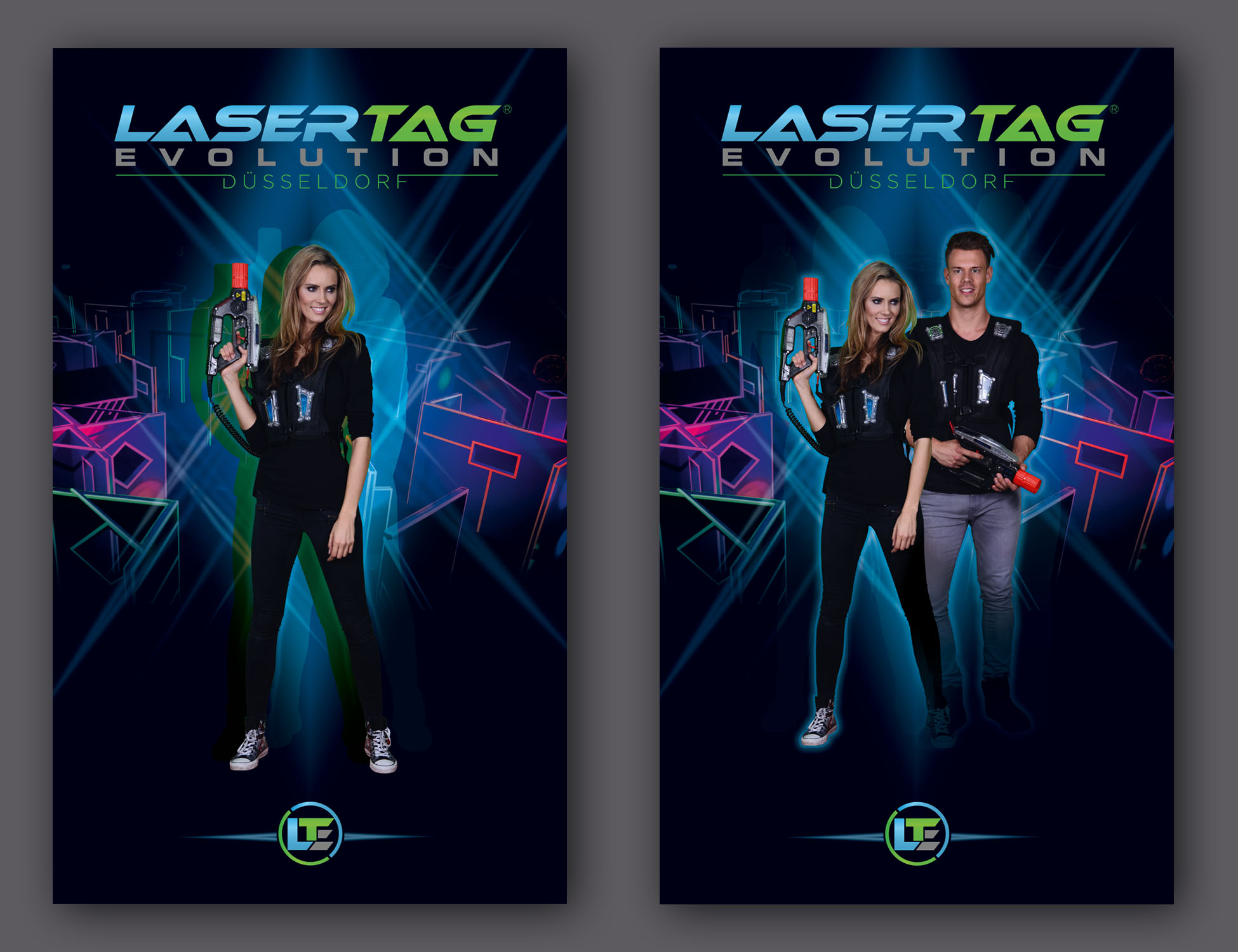 Poster Design by Oleg Androsov for LaserTag Evolution Düsseldorf | Design #21980080