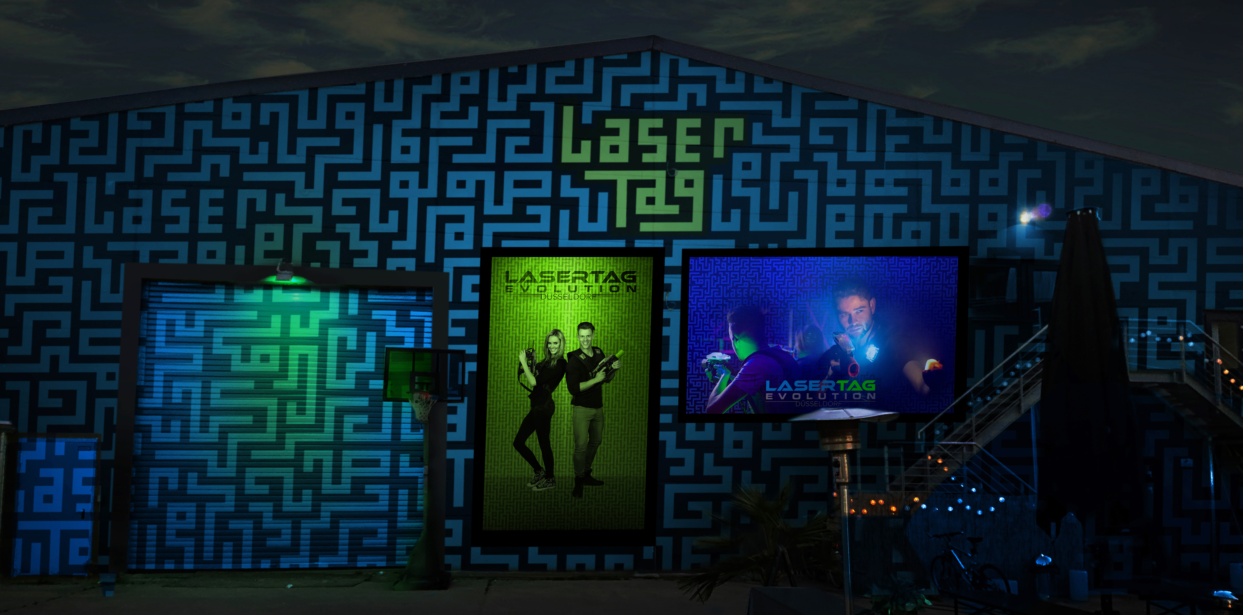 Poster Design by Meowington for LaserTag Evolution Düsseldorf | Design #21991559