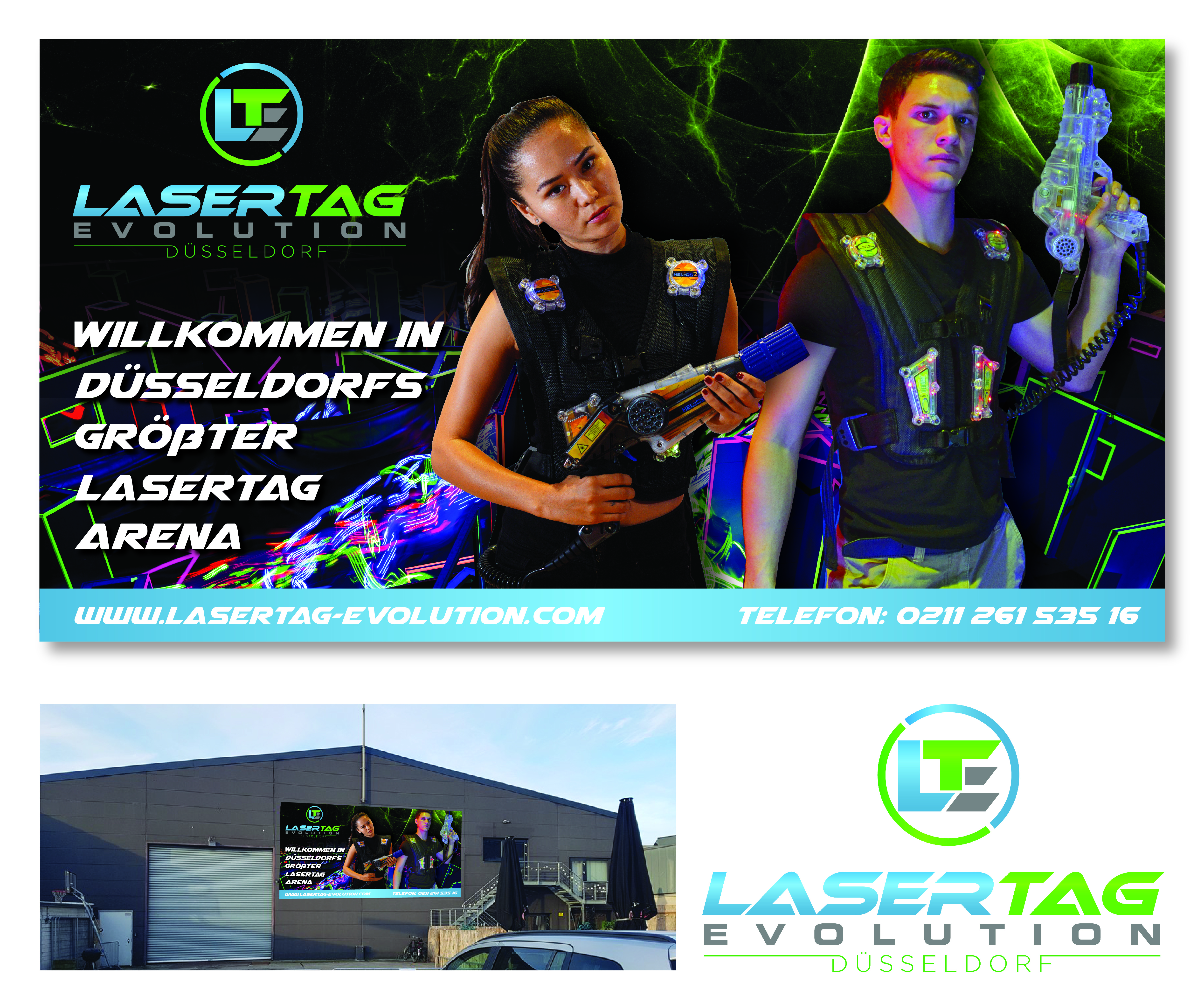 Poster Design by Charmaine Love for LaserTag Evolution Düsseldorf | Design #21960641