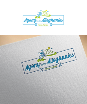 Agony in the Alleghanies (the prominent event name).  Gran Fondo (a smaller tag line) | Logo Design by lionx