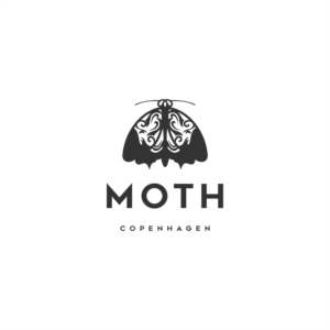 MOTH Copenhagen - Moth with big letters and Copenhagen, under the MOTH text, with small letters | Logo-Design von ThiagoB