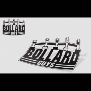 Bollard Guys Hardhat Sticker - an image that shows a bollard and has the title 