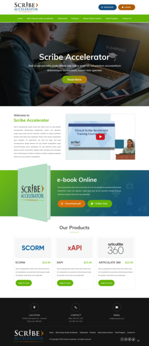 Wordpress Design by pb for ScribeConnect, LLC | Design: #21949839