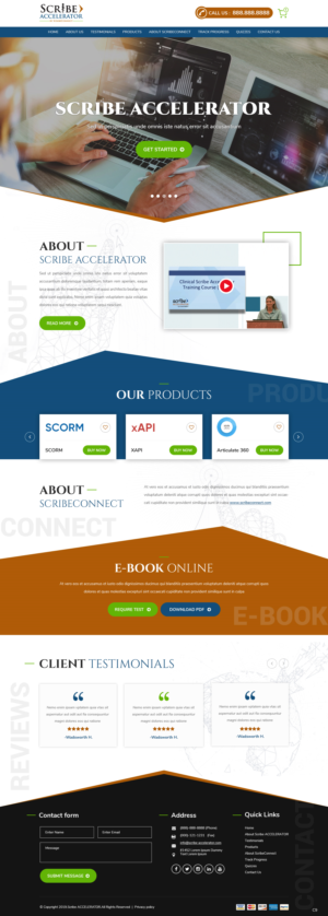 Wordpress Design by pb for ScribeConnect, LLC | Design: #21949842