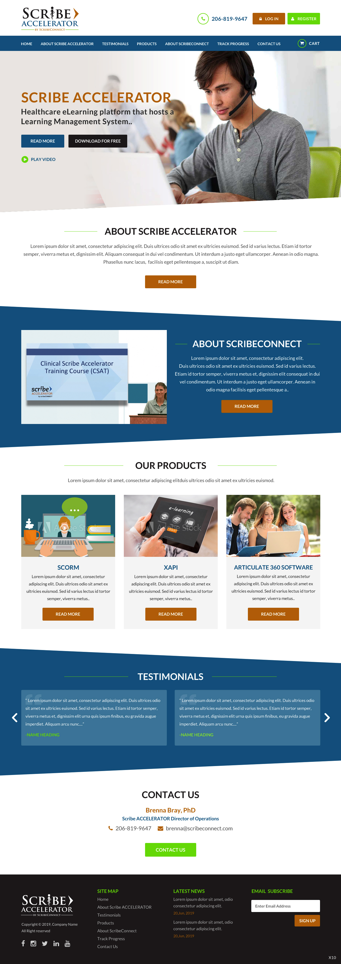 Design Wordpress par pb pour ScribeConnect, LLC | Design #21949844