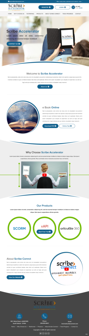 Wordpress Design by pb for ScribeConnect, LLC | Design: #21949845