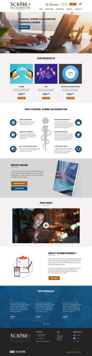 Wordpress Design by pb for ScribeConnect, LLC | Design: #21949850