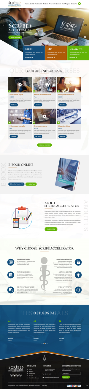 Wordpress Design by pb for ScribeConnect, LLC | Design: #22001010