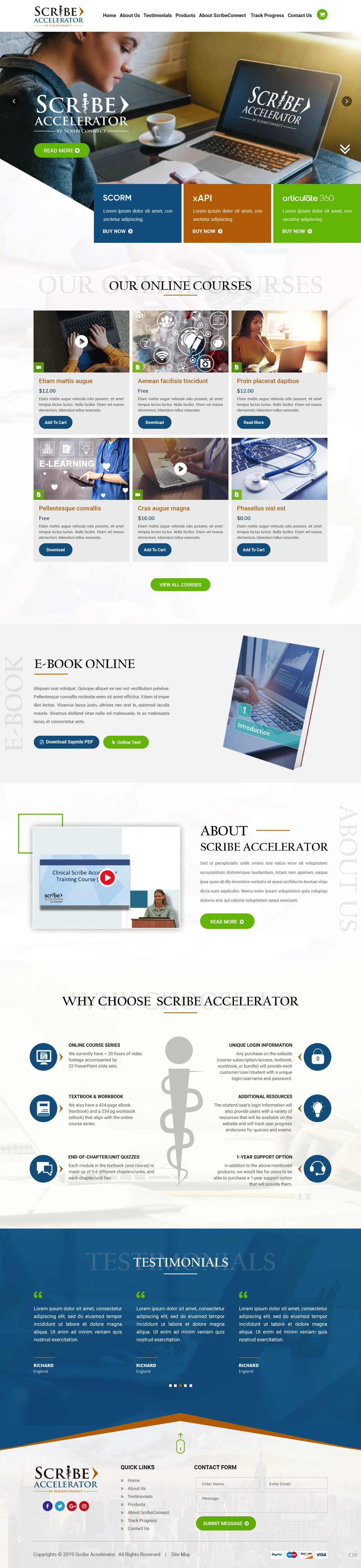Wordpress Design by pb for ScribeConnect, LLC | Design #22008405