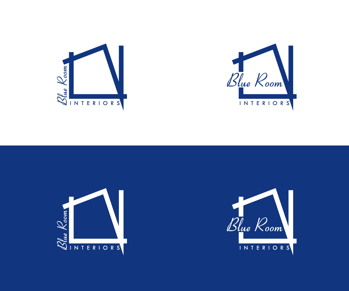 Logo Design by Synthi for Blue Room Interiors | Design #21945691