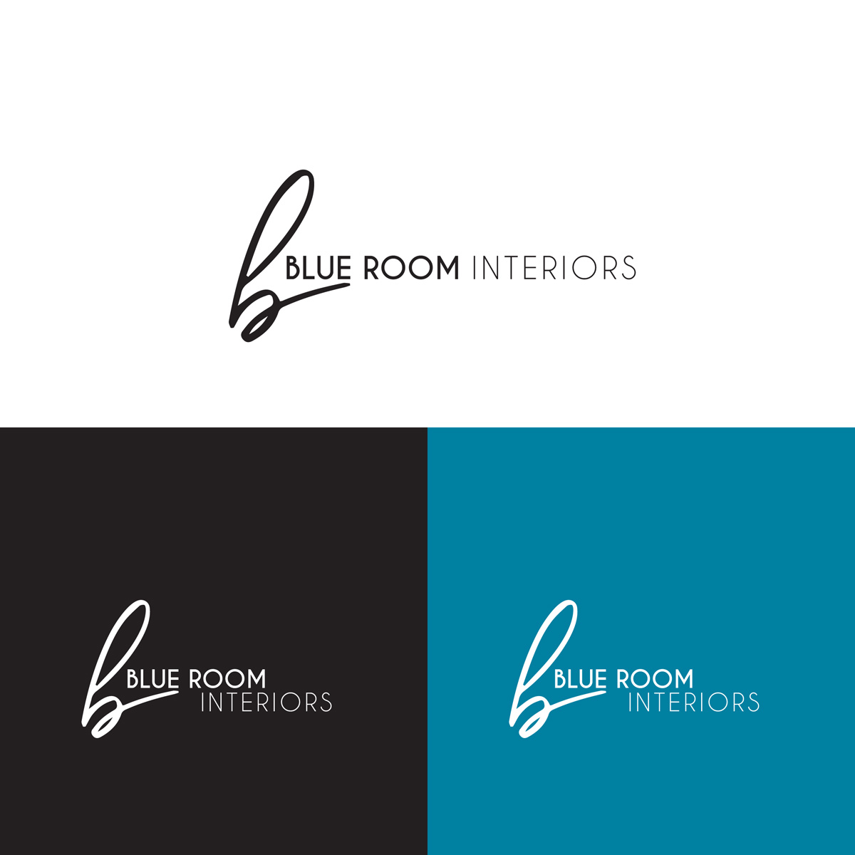 Logo Design by babystepsdesign for Blue Room Interiors | Design #21961846