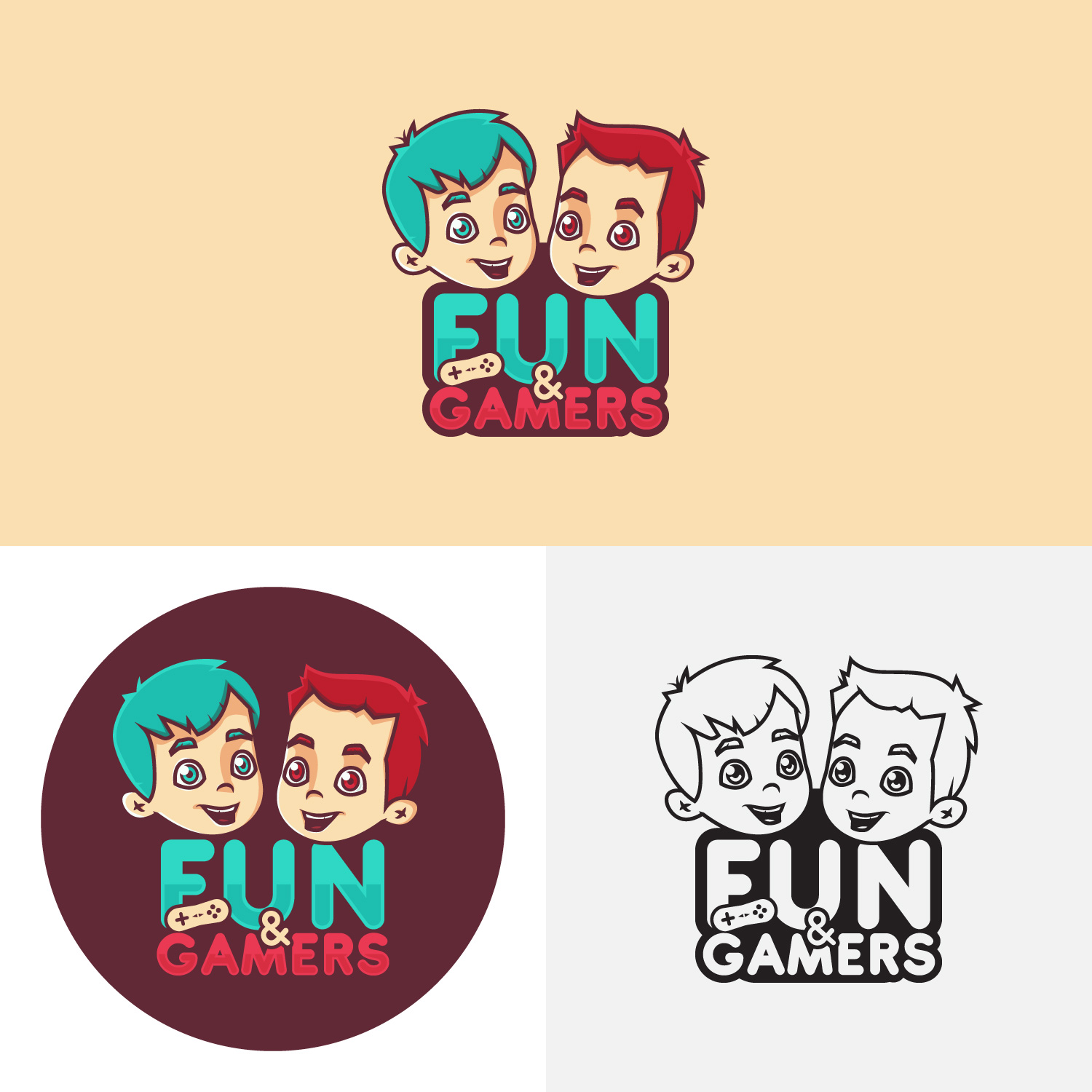 Playful, Personable, Games Logo Design for Fun and Gamers by be.enha ...
