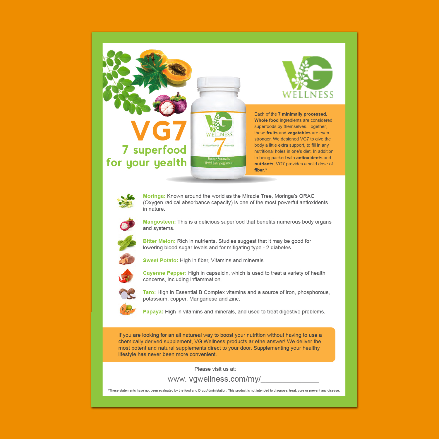 Design de Flyer par ColorDrops pour VG Wellness LLC | Design #21957903
