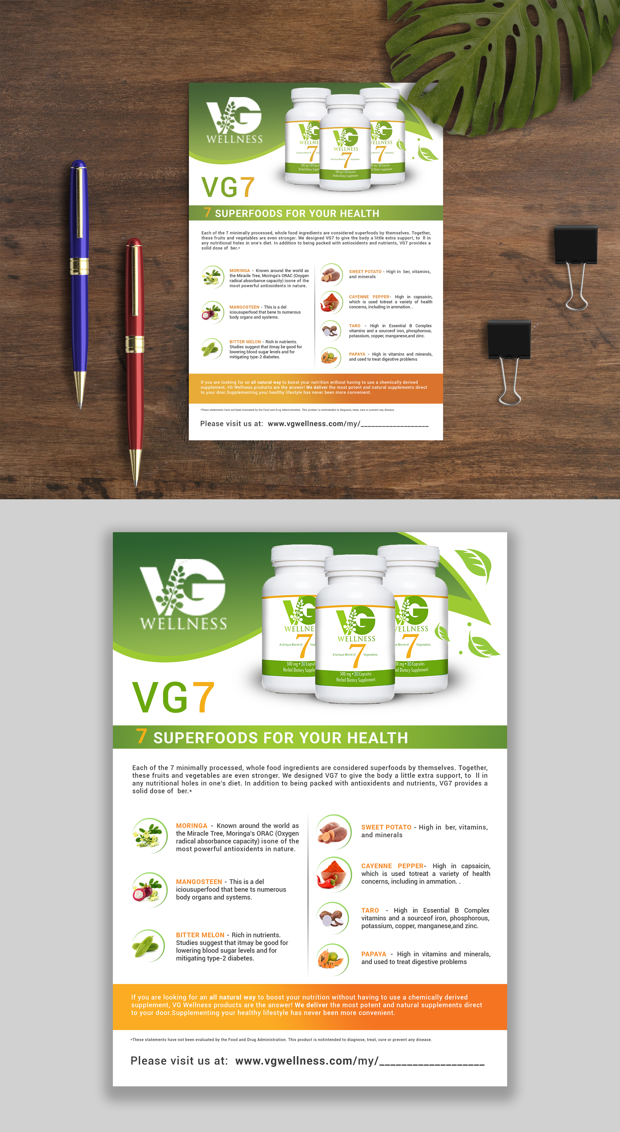 Flyer Design by debdesign for VG Wellness LLC | Design #21956985