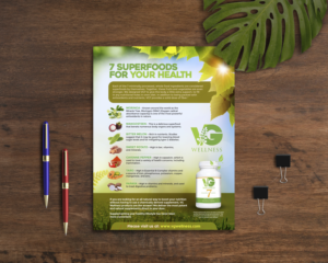 Diseño de Flyer por SEBA DESIGN para VG Wellness LLC | Diseño #21961291