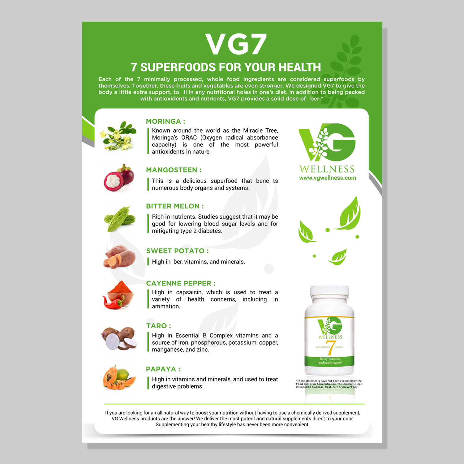 Flyer Design by aspiremedia for VG Wellness LLC | Design #21962158