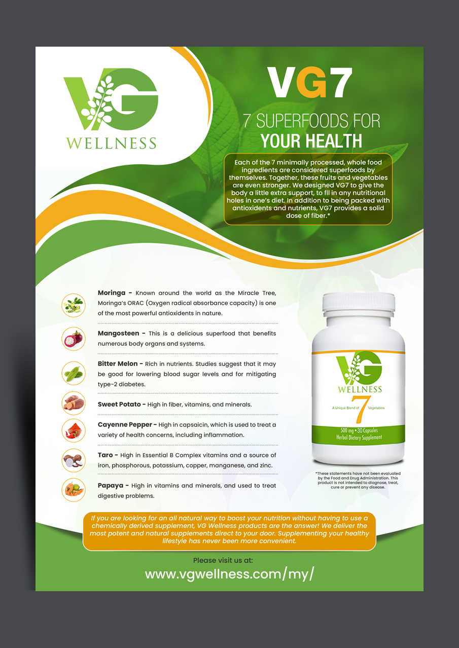 Flyer Design by arkedia for VG Wellness LLC | Design #21954872