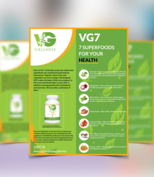 Diseño de Flyer por graphicpro.asif para VG Wellness LLC | Diseño #21960348