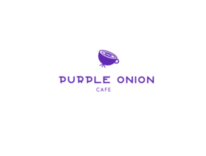 purple onion cafe  | Logo Design by Hiccups Design