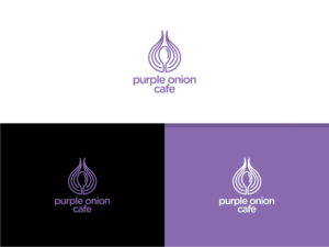 purple onion cafe  | Logo Design by Atvento Graphics