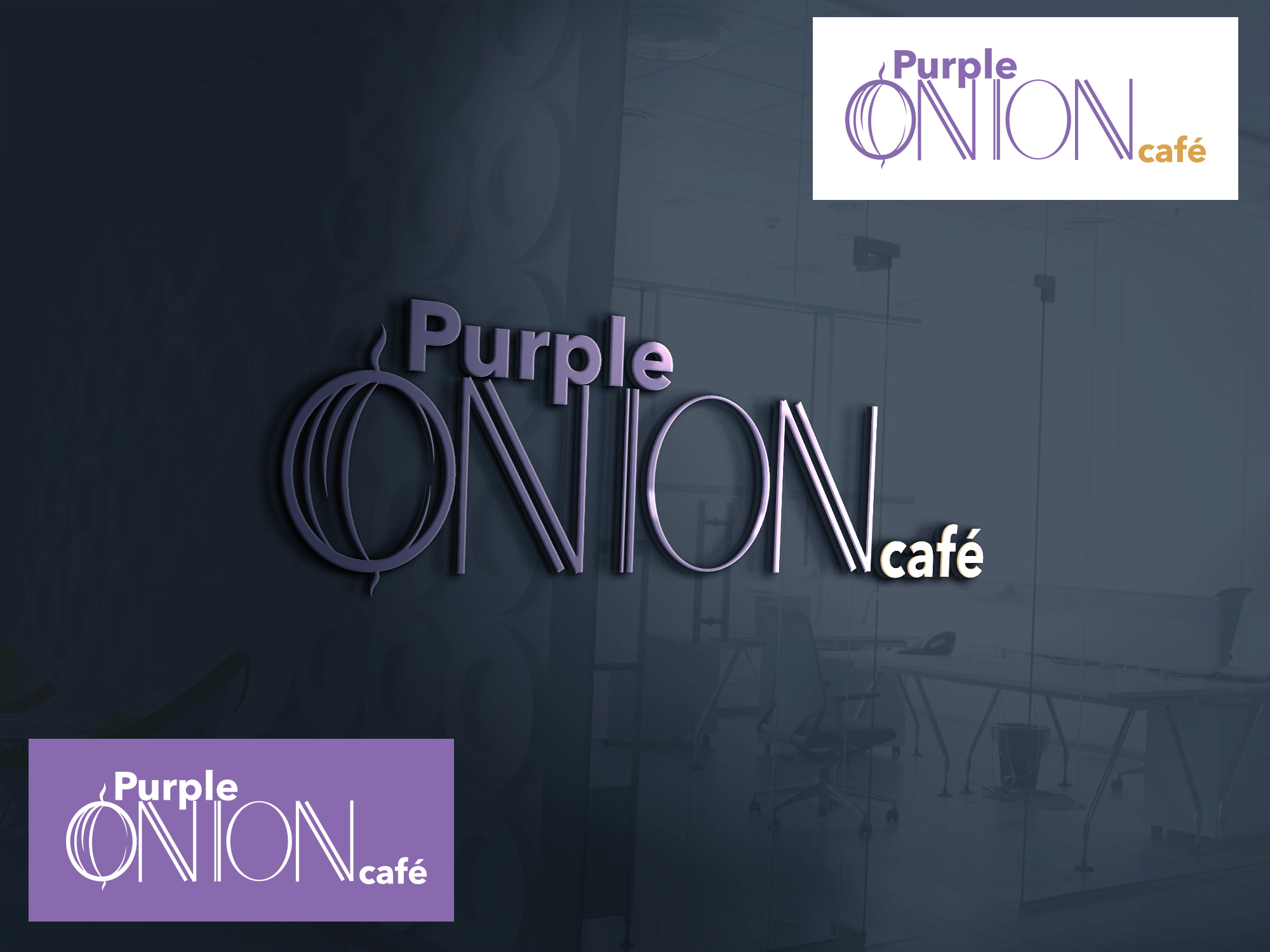 Logo Design by Pixel Sprout for purple onion inc | Design #21978529
