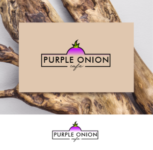 purple onion cafe  | Logo Design by CreativeBaba