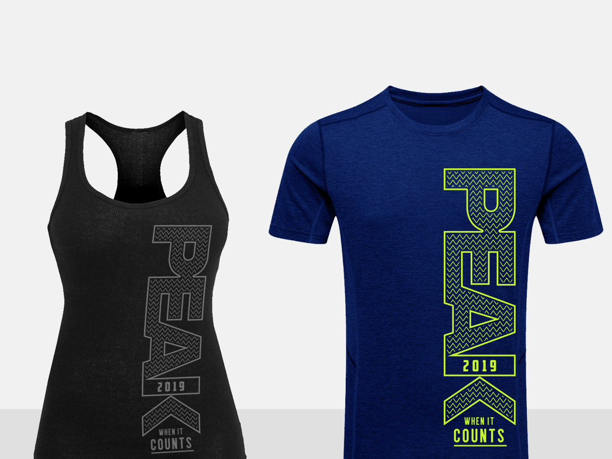 Diseño de Camiseta por STierney para Up & Running Fitness | Diseño: #21970942