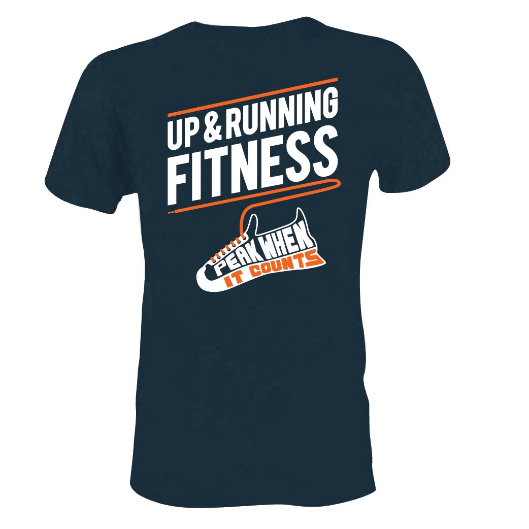 T-Shirt-Design von 75-R-P-Z für Up & Running Fitness | Design #21955568