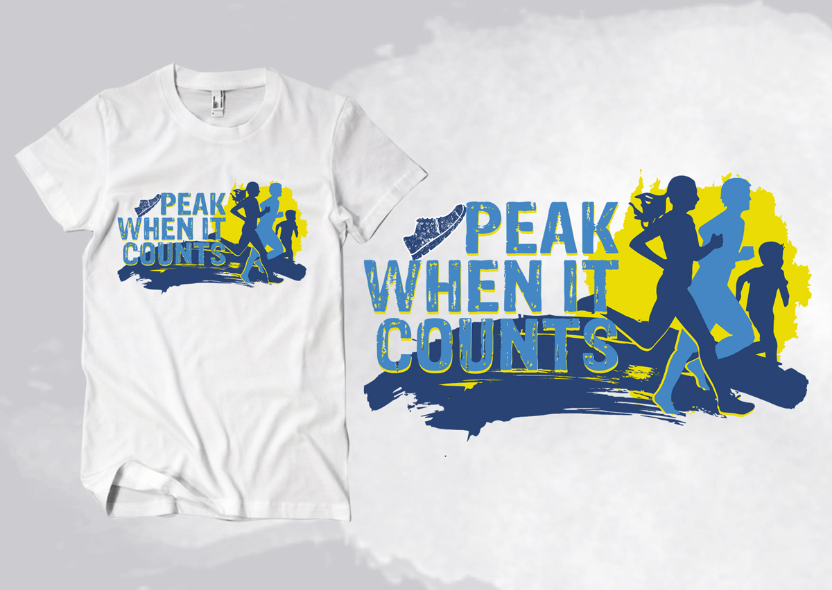T-shirt Design by PenArmy for Up & Running Fitness | Design #21955171