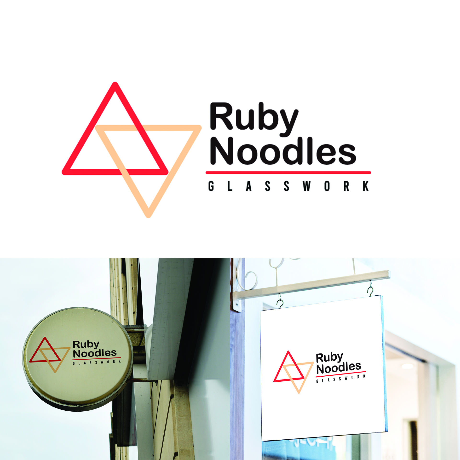 Logo Design by samuelbeeen for Ruby Noodles Glasswork | Design #21986376