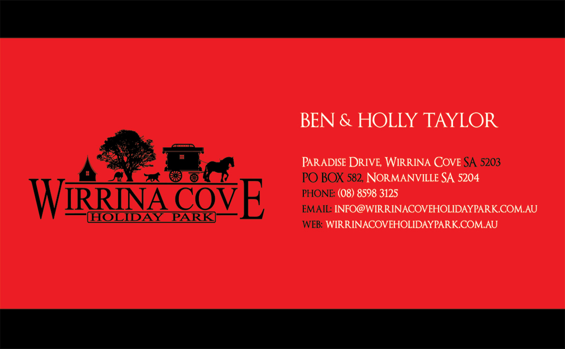 Business Card Design by Esign for Wirrina Cove Holiday Park | Design #2946498